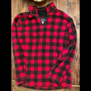 Children’s Place buffalo plaid pullover size L 10/12 worn once for pictures